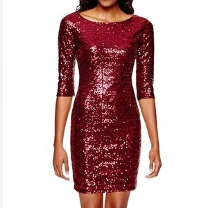 Crystal Doll Red Sequin Dress